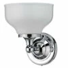 Burlington Light With Chrome Base And Opal Glass Cup Shade