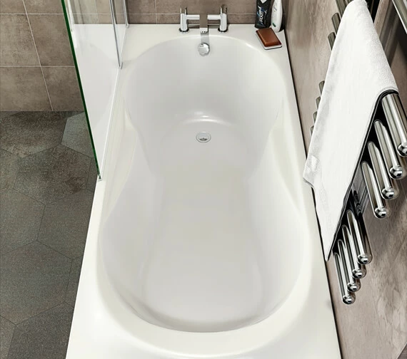Joseph Miles Colter 1700 X 750mm 0 Tap-Hole Single Ended Shower Bath 4 Joseph Miles Colter 1700 X 750mm 0 Tap-Hole Single Ended Shower Bath - Image 4