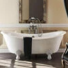 Burlington Bateau 1640 X 700mm White Double Ended Freestanding Bath