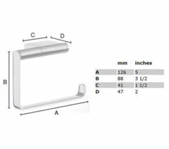 Smedbo Air Chrome Toilet Roll Holder 5 Smedbo Air Chrome Toilet Roll Holder -UK Bathroom Products Sales 2024 QS S108 2 mn