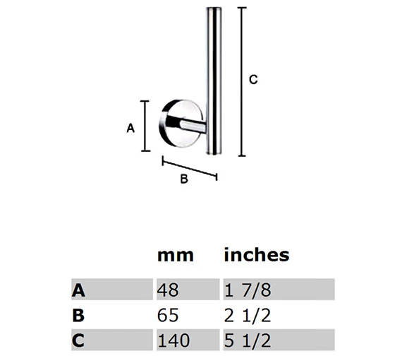 Smedbo Home Spare Toilet Roll Holder 2 Smedbo Home Spare Toilet Roll Holder - Image 2
