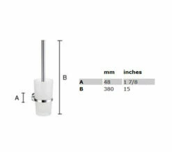 Smedbo Home Chrome Toilet Brush With Frosted Glass Container 6 Smedbo Home Chrome Toilet Brush With Frosted Glass Container -UK Bathroom Products Sales 2024 QS S141 2 mn