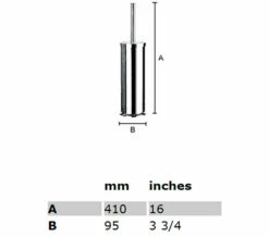 Smedbo Outline Free Standing Polished Chrome Toilet Brush And Holder 5 Smedbo Outline Free Standing Polished Chrome Toilet Brush And Holder -UK Bathroom Products Sales 2024 QS S229 2 mn