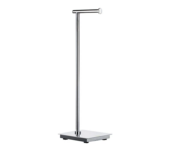 Smedbo Outline Lite Free Standing Polished Stainless Steel Toilet Roll Holder Square Base 2 Smedbo Outline Lite Free Standing Polished Stainless Steel Toilet Roll Holder Square Base - Image 2