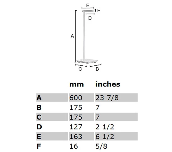 Smedbo Outline Lite Free Standing Polished Stainless Steel Toilet Roll Holder Square Base 3 Smedbo Outline Lite Free Standing Polished Stainless Steel Toilet Roll Holder Square Base - Image 3