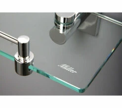 Miller Atlanta Glass Shelf With Guard Rail 500mm - 8802C -UK Bathroom Products Sales 2024 QS V15631 3 mn