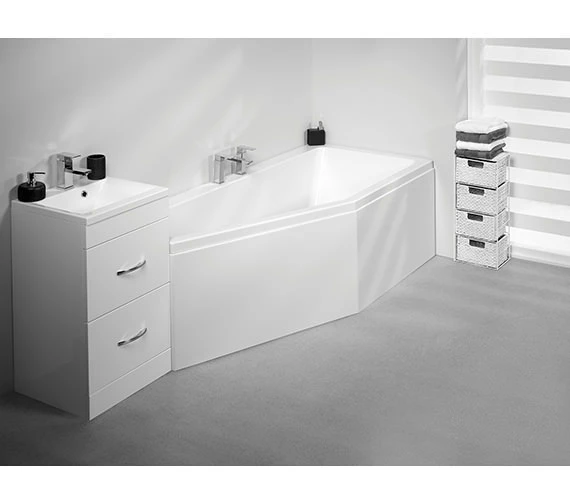 Carron Quantum Space Saver 5mm Acrylic Bath 1700 X 750mm Left Hand 3 Carron Quantum Space Saver 5mm Acrylic Bath 1700 X 750mm Left Hand - Image 3