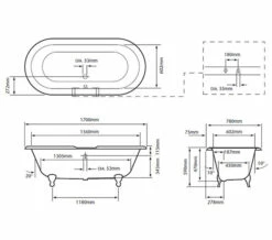 Heritage Granley Traditional Bathroom Suite - 1 -UK Bathroom Products Sales 2024 QS V24409 2 mn