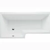 Cleargreen Ecosquare Left Handed White Shower Bath 1700 X 850mm