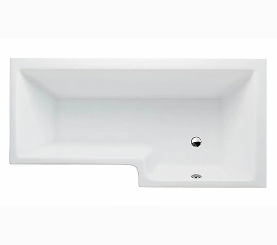 Cleargreen Ecosquare Left Handed White Shower Bath 1700 X 850mm 4 Cleargreen Ecosquare Left Handed White Shower Bath 1700 X 850mm - Image 4