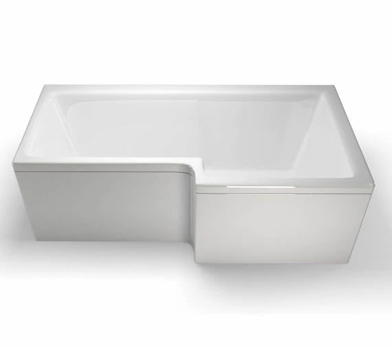 Cleargreen Ecosquare Left Handed White Shower Bath 1700 X 850mm 6 Cleargreen Ecosquare Left Handed White Shower Bath 1700 X 850mm - Image 6