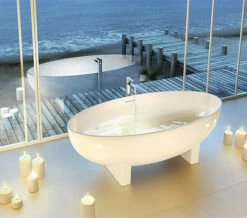 Clearwater Lacrima Natural Stone Freestanding Oval Bath 1690 X 800mm 11 Clearwater Lacrima Natural Stone Freestanding Oval Bath 1690 X 800mm -UK Bathroom Products Sales 2024 QS V26339 4 mn