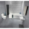 Nuie Bliss White Jewel Bathroom Suite
