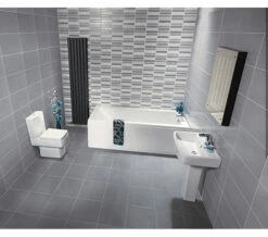 Nuie Bliss White Jewel Bathroom Suite