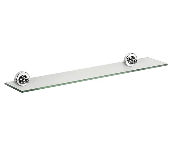 Croydex Worcester Flexi-Fix Glass Shelf 590mm 2 Croydex Worcester Flexi-Fix Glass Shelf 590mm - Image 2