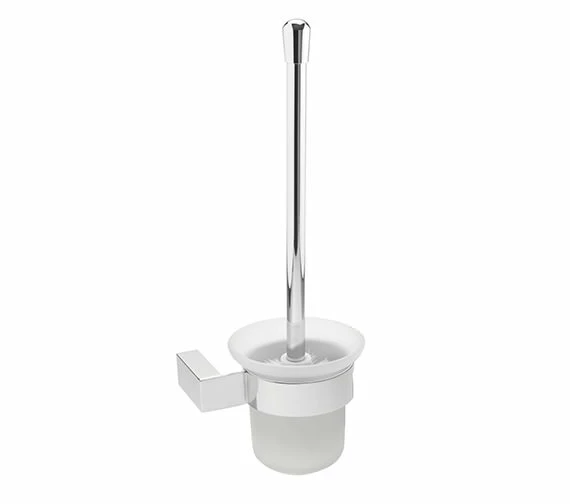 Tre Mercati Edge Wall Mounted Chrome Toilet Brush Holder 2 Tre Mercati Edge Wall Mounted Chrome Toilet Brush Holder - Image 2