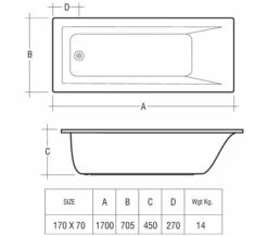 RAK Metropolitan Single Ended Acrylic Bath White 5 RAK Metropolitan Single Ended Acrylic Bath White -UK Bathroom Products Sales 2024 QS V36253 2 mn