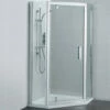 Ideal Standard Synergy Pivot Pentagon Enclosure With Silver Aluminium Frame
