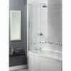 Aqualux Aqua 3 Shine Curved 720mm X 1500mm Bath Screen
