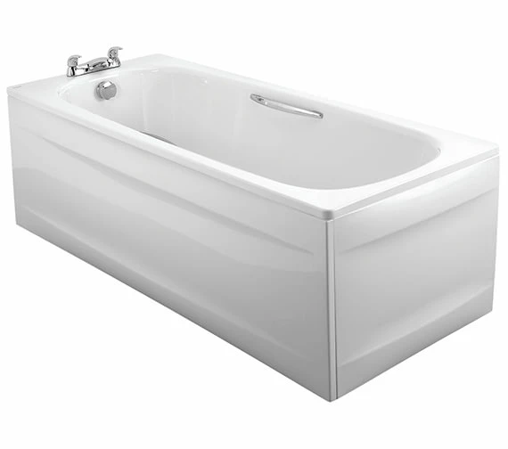 Twyford Celtic White Slip Resistant Steel Bath With Grips And Legs 1600 X 700mm 7 Twyford Celtic White Slip Resistant Steel Bath With Grips And Legs 1600 X 700mm - Image 7