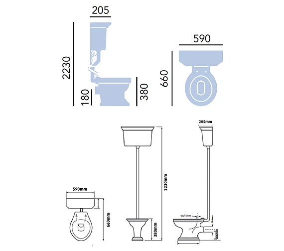 Heritage Granley Traditional Bathroom Suite - 2 - PGRW05 PGRW09 THC10P TGRC00 5 Heritage Granley Traditional Bathroom Suite - 2 - PGRW05 PGRW09 THC10P TGRC00 - Image 5