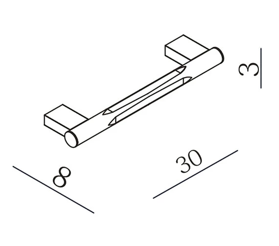 Essential Urban 300mm Straight Chrome Grab Bar 3 Essential Urban 300mm Straight Chrome Grab Bar - Image 3