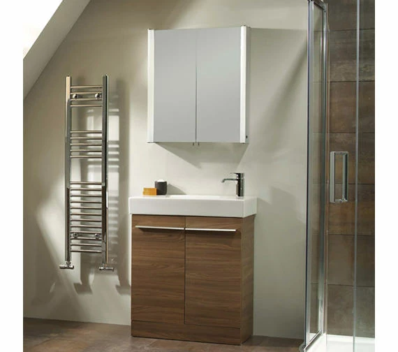 Tavistock Kobe 560mm Walnut Floor-Standing Unit And Basin 1 Tavistock Kobe 560mm Walnut Floor-Standing Unit And Basin