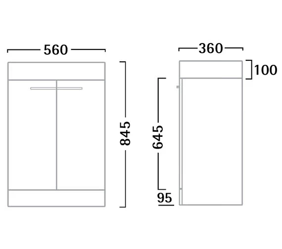 Tavistock Kobe 560mm Walnut Floor-Standing Unit And Basin 3 Tavistock Kobe 560mm Walnut Floor-Standing Unit And Basin - Image 3