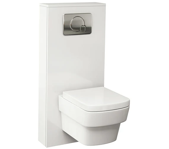 IMEX Echo White Gloss 550 X 1150mm Concealed Cistern Cover 1 IMEX Echo White Gloss 550 X 1150mm Concealed Cistern Cover