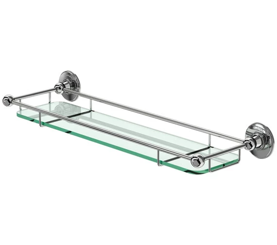 Burlington Shelf With Chrome Plated Railing - A18 CHR 2 Burlington Shelf With Chrome Plated Railing - A18 CHR - Image 2