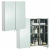 RAK Delta Stainless Steel 670 X 600mm Double Door Mirror Cabinet