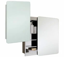 RAK Slide Stainless Steel 500 X 700mm Slider Door Mirror Cabinet