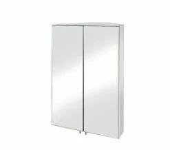 Croydex Avisio Stainless Steel Double Door Corner Mirror Cabinet -UK Bathroom Products Sales 2024 QS V76337 1 mn