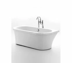 Royce Morgan Kirkstall Back To Wall Freestanding White Bath 1680 X 780mm