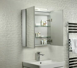 Tavistock Conduct Aluminium Double Door Mirror Cabinet With LED Light 7 Tavistock Conduct Aluminium Double Door Mirror Cabinet With LED Light -UK Bathroom Products Sales 2024 QS V79469 3 mn